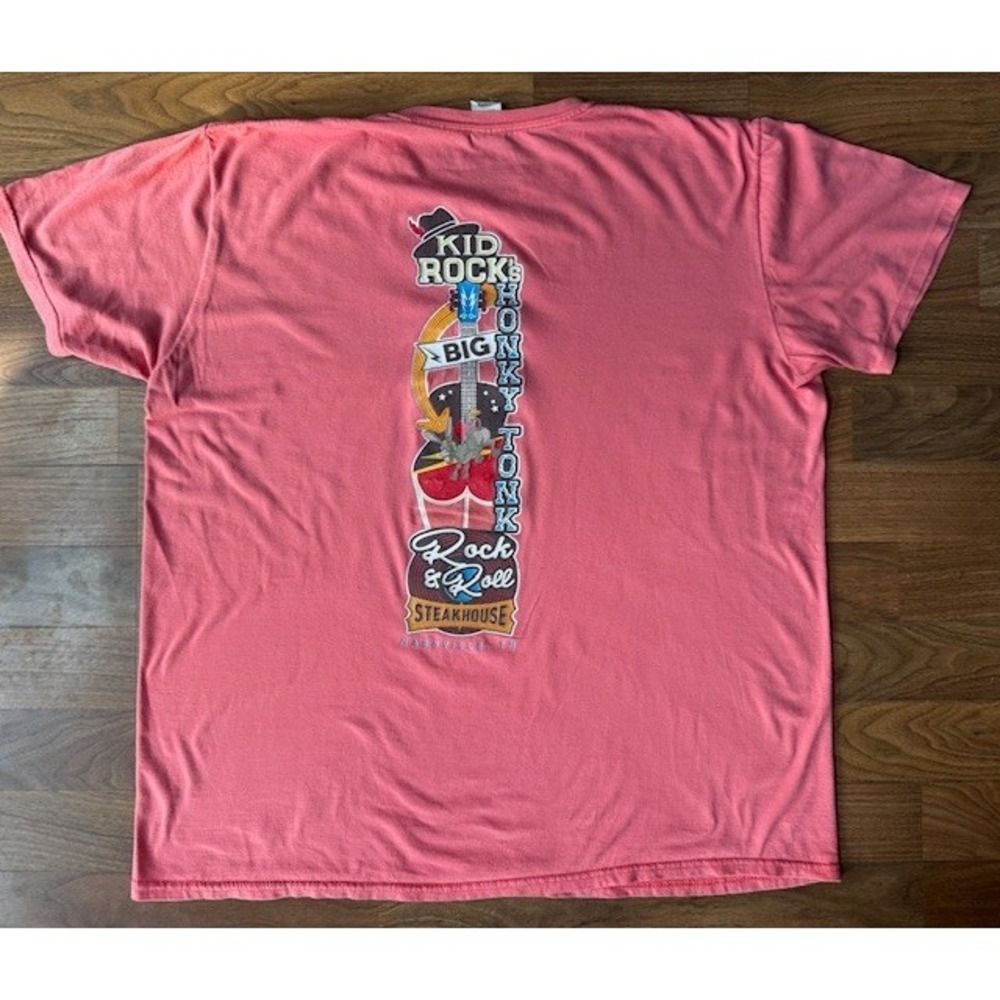 Kid Rock's Big Honky Tonk & Rock n' Roll Steakhouse T Shirt XL Nashville PINK‎